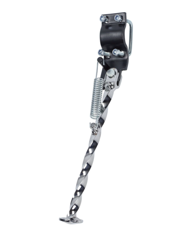 Side Stand Twisted - DMP - Chrome - Tomos A3 / A35 / Sprint
