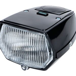 Front light 6V 15/15W 115 mm black – Puch Maxi / Maxi N
