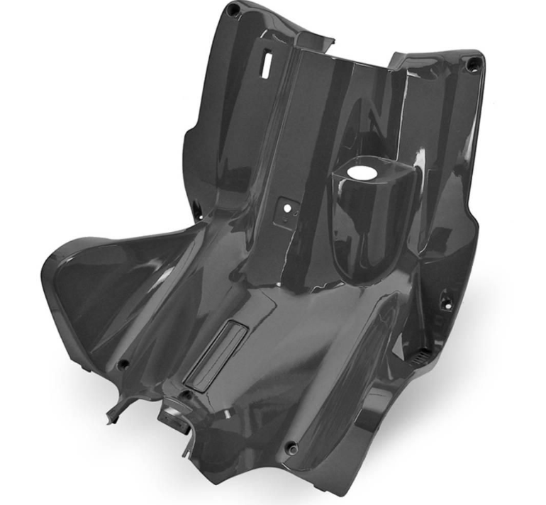 Inner Plastic / Leg Shield TNT – Unpainted Black – Yamaha Aerox / MBK Nitro