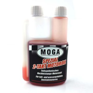 2T oil MOGA 100 ml semi-synthetic – compact packaging