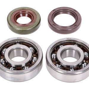 Crankshaft bearing set Naraku SKF / FKM Premium C4 polyamide – Minarelli AM6