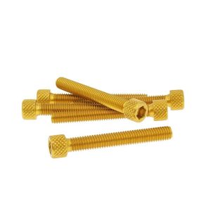 Set imbus vijakov M6x45 mm aluminij zlati – 6 kosov